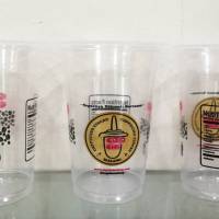 sablon cup plastik, sablon gelas plastik