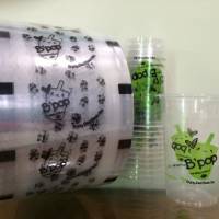 printing cup plastik, printing gelas plastik